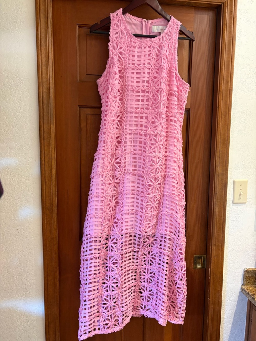 Endless Rose Pink Crochet Sleeveless Maxi Dress - Picture 4 of 4